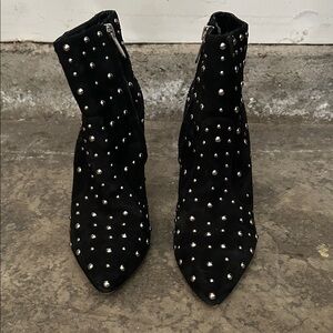 Sam Edelman Studded Black Ankle Boots